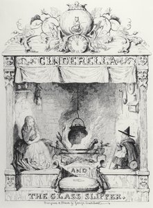 Frontispice de Cendrillon et la pantoufle de verre par Charles Perrault