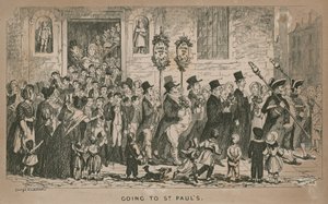 Aller à la cathédrale Saint-Paul, Londres - George Cruikshank