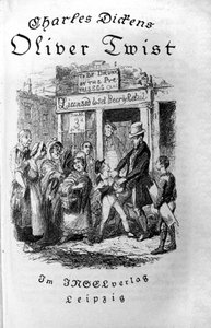 Illustration pour « Oliver Twist » par Charles Dickens (1812-1870), par George Cruikshank (1792-1878).