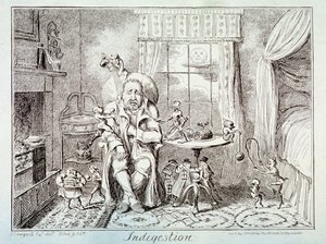 Indigestion, 1835 - George Cruikshank