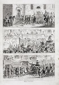 Le voyage de Jack de Newgate à Tyburn, illustration de 