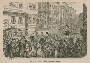Juin - La Reine - George Cruikshank