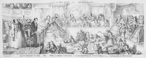 Dames jugeant un scélérat méprisable pour une "rupture de promesse." - George Cruikshank