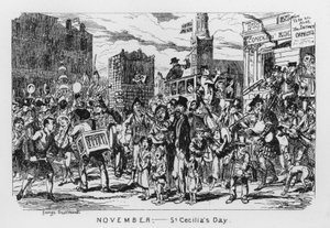 Novembre, jour de Sainte-Cécile (gravure)