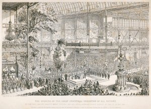 Ouverture de la Grande Exposition, Crystal Palace, Hyde Park, Londres, 1851 - George Cruikshank