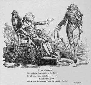 Pauvreté encourue par des émeutes sans fin, vanité, la luxure du plaisir et de la variété!, vers 1820