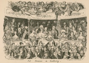 Fosse, loges et galerie - George Cruikshank