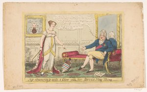 Princesse Charlotte jouant avec sa toupie hollandaise, 1814 Miss essayant de susciter une lueur avec son jouet hollandais