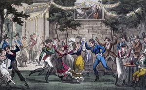 Quadrille dans le salon de Mars, aux Champs Elysée - dans Life in Paris par David Carey, Londres