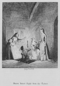 La fuite de la reine Jane de la Tour (gravure)