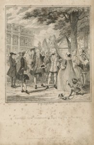 Randulph Crew présenté à Beau Villiers sur le Mall - George Cruikshank