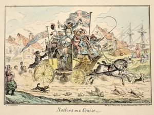 Marins en croisière, de Greenwich Hospital, une série de croquis navals, descriptifs de la vie d
