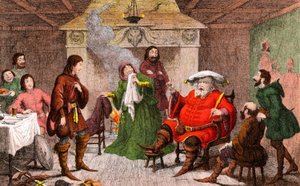 Scène de Henri IV écrit par Shakespeare - George Cruikshank