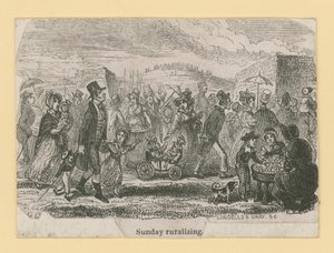Promenade dominicale à la campagne - George Cruikshank