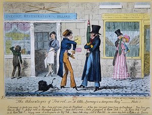 Les avantages du voyage ou Un peu de savoir est une chose dangereuse - George Cruikshank