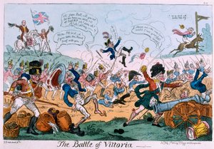 La bataille de Vittoria - George Cruikshank