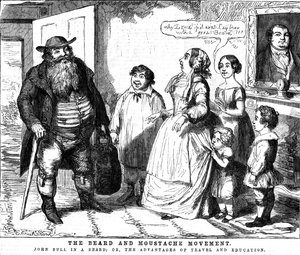 Le Mouvement de la barbe et de la moustache, 1854