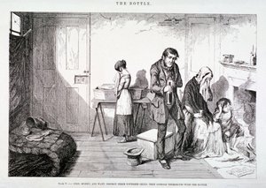 La Bouteille, 1847 - George Cruikshank