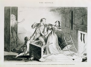 La Bouteille, Planche VI, Querelles effrayantes et violences brutales sont les conséquences naturelles de l