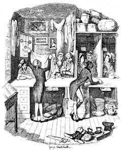 Le magasin de prêteur sur gages, vers 1900