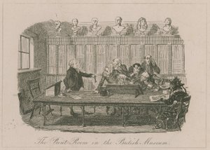 La salle des estampes au British Museum - George Cruikshank