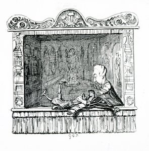 Le docteur avec Monsieur Punch