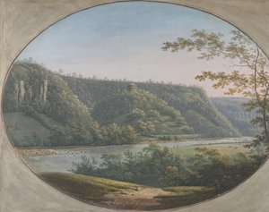 Vue du Round Howe près de Richmond, Yorkshire, Angleterre, 1788