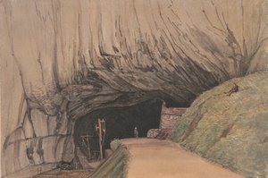 Entrée de la caverne de Peak, ou Trou du Diable, Castleton...