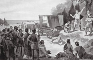 Le char de Thespis - George Derville (after) Rowlandson