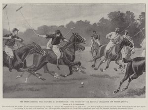 Les matchs internationaux de polo à Hurlingham, le deuxième des jeux de la Coupe Challenge d