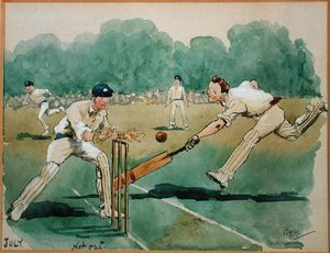 Le Mois de Juillet : Cricket - George Derville Rowlandson