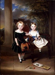 Portrait de deux enfants appelés Herbert et Rose