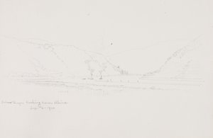 En dessous de Bingen En regardant le Rhin - George Elbert Burr