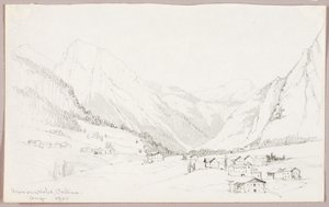 Depuis notre hôtel, Cortina - George Elbert Burr