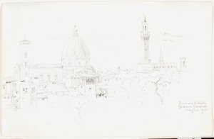 Depuis les jardins de Boboli, Florence - George Elbert Burr