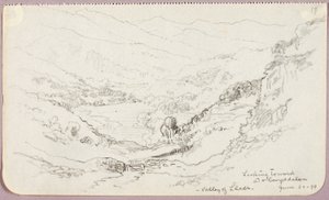 Vue sur Dolwyddelan, vallée de Lledr - George Elbert Burr