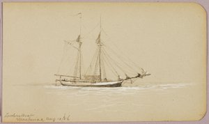 Bateau de bois, Mackinac - George Elbert Burr