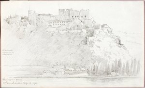 Rheinfels from St. Goarshausen - George Elbert Burr