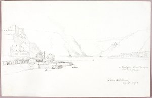 Rhin à St. Goar - George Elbert Burr