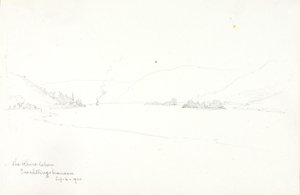 Le Rhin en aval de Trechtlingshausen - George Elbert Burr