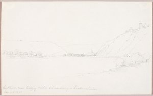 Le Rhin près de Salzig, les châteaux Stirrenberg et Liebenstein - George Elbert Burr