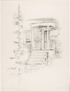 Sans titre (rose trémière) - George Elbert Burr