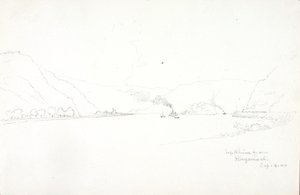 Remonter le Rhin depuis Hirzenach - George Elbert Burr