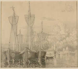 Bateaux de pêche à Venise - George Elbert Burr