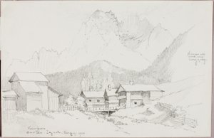 Vue de Sextan, Tyrol - George Elbert Burr