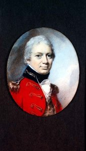 Miniature du Lt. Col. J. Houlton de la Milice du Wiltshire, vers 1801