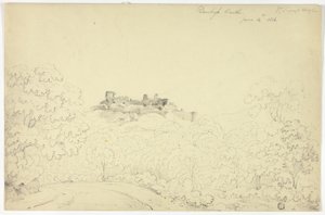 Château de Denbigh depuis Segroyt Dingle