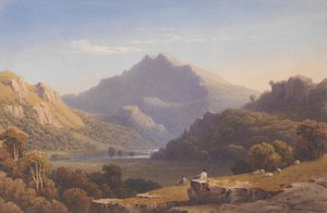 Snowdon depuis Llyn Nantlle, nord du Pays de Galles, 1832