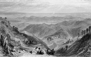 Mussooree et le Dhoon, depuis Landour