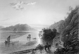 Le Gange entrant dans les plaines près de Hurdwar, 1838